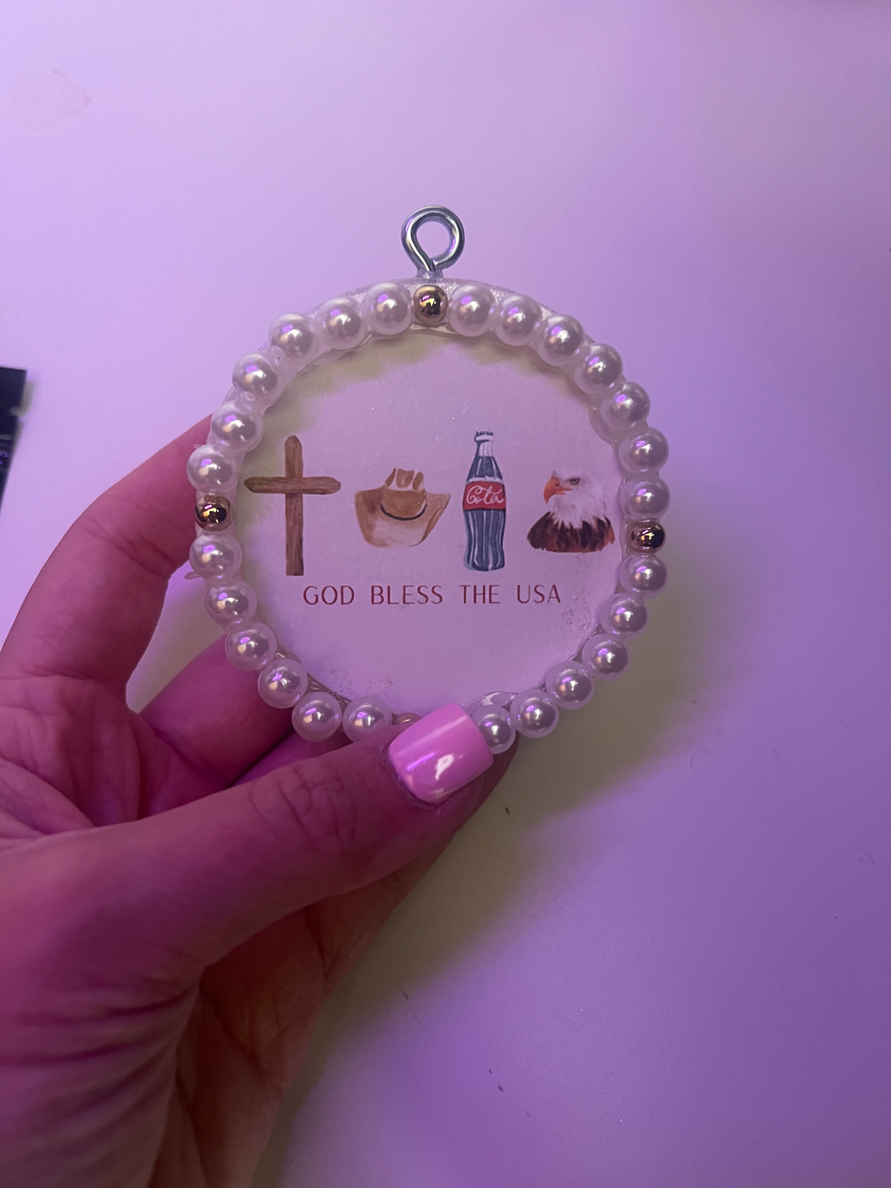 "GOD BLESS THE USA" CARDSTOCK FRESHIE